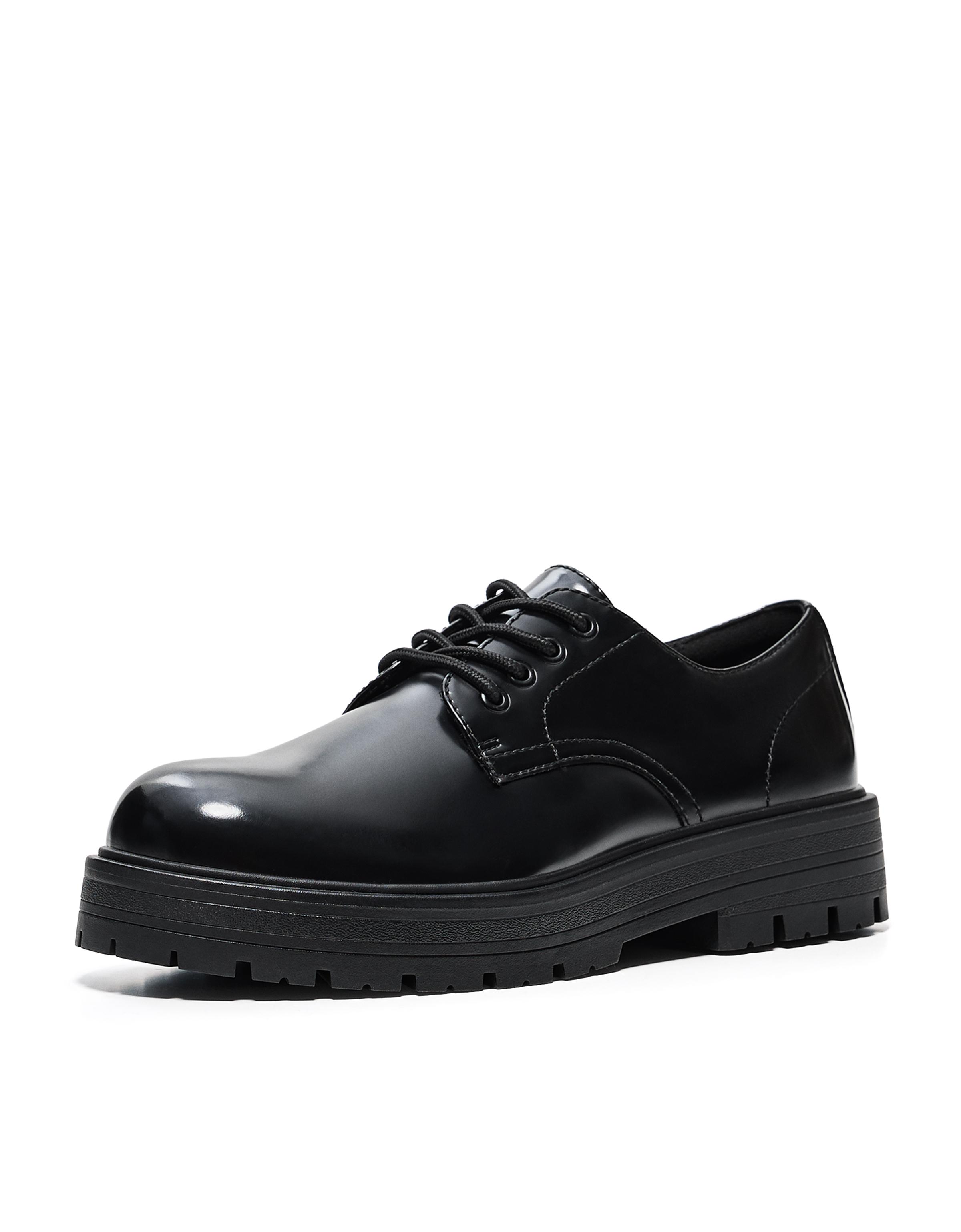 BASIC BLUCHERS — BLACK