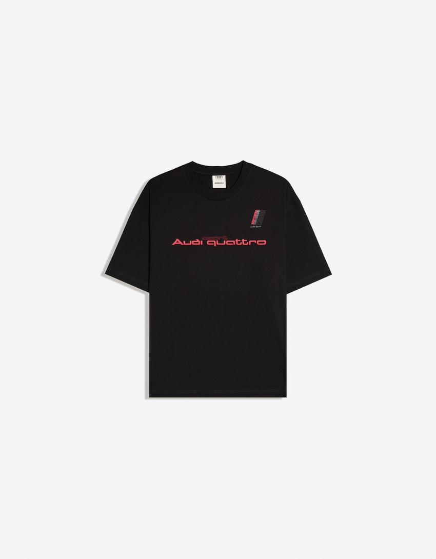 Camiseta relaxed AUDI-Negro