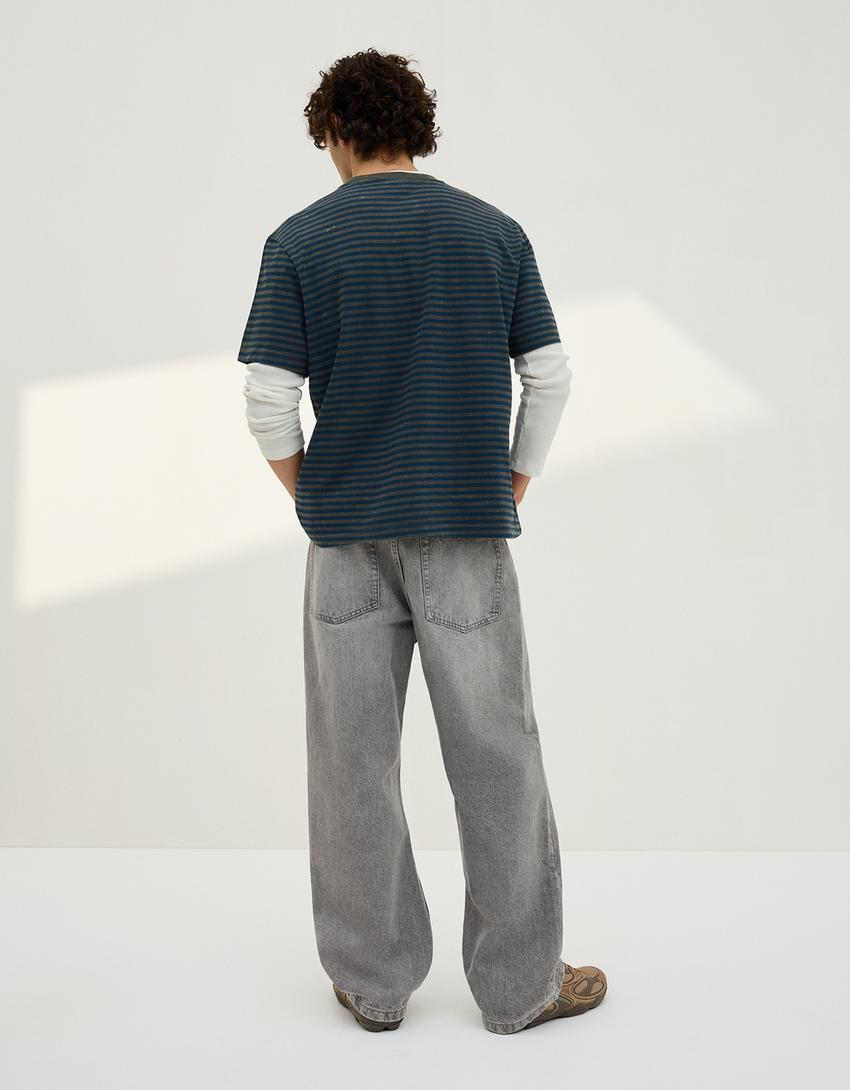 Baggy jeans-Grey