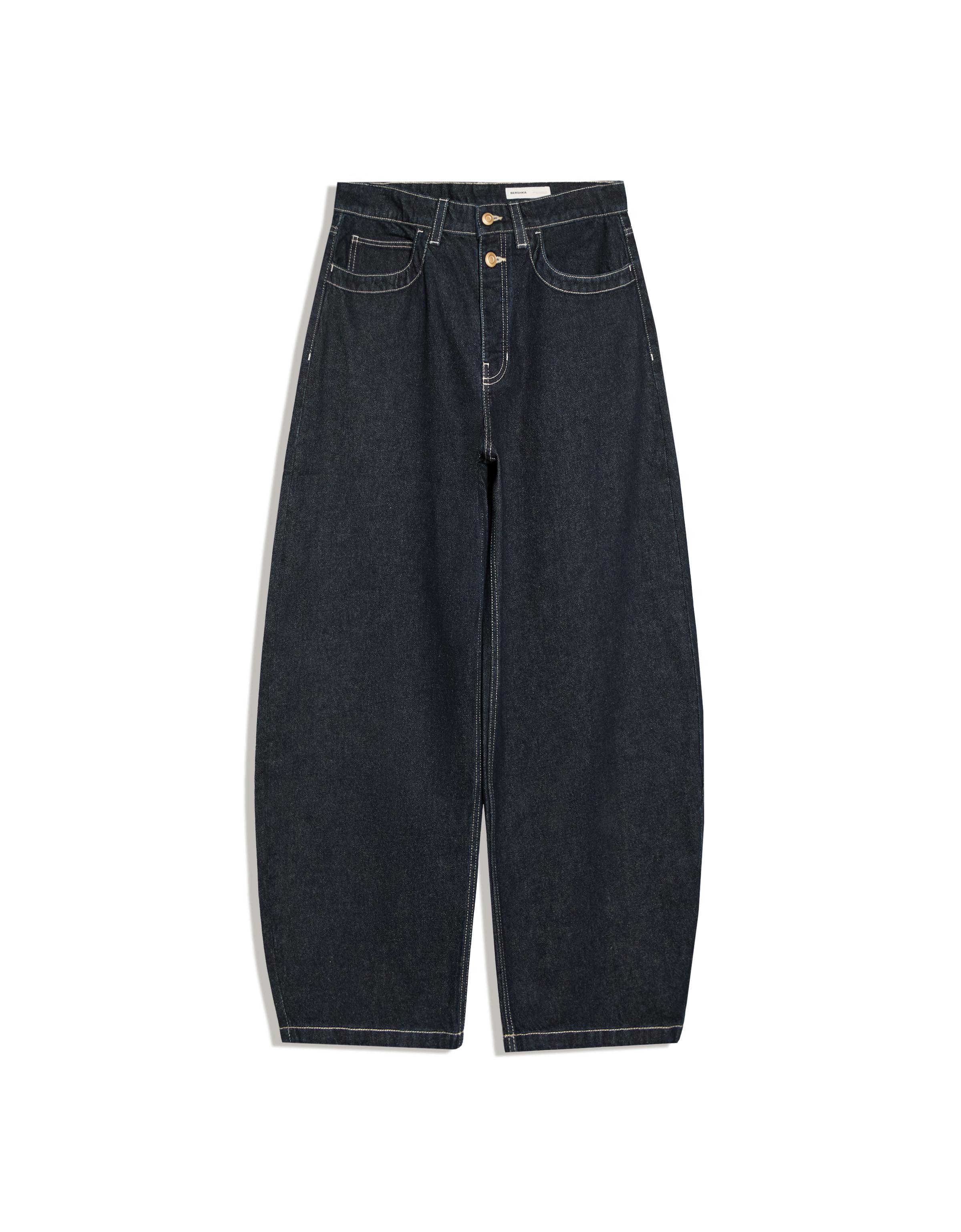 Barrel fit jeans — Navy