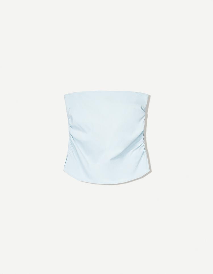 Büzgülü bandeau top