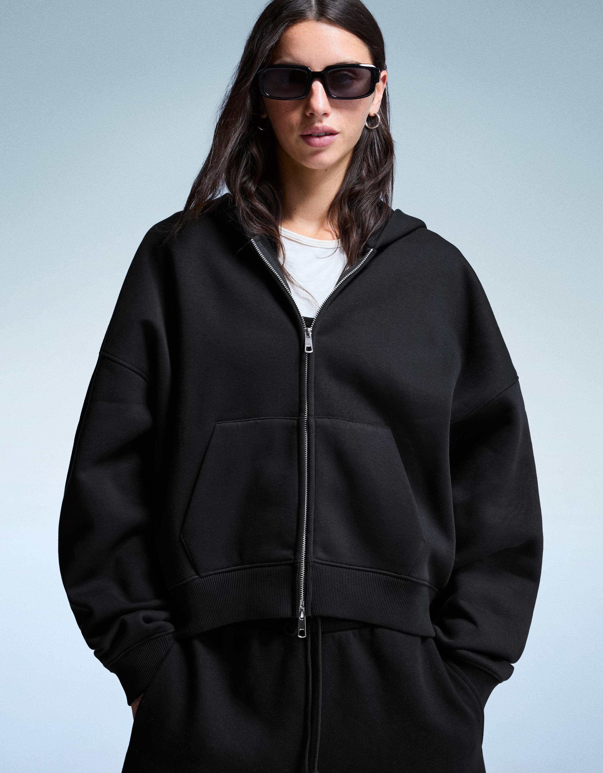 トップス BEEDEN GATHERED ZIP-UP HOODIE トップス Beeden GATHERED ZIP-UP HOODI トップス BEEDEN