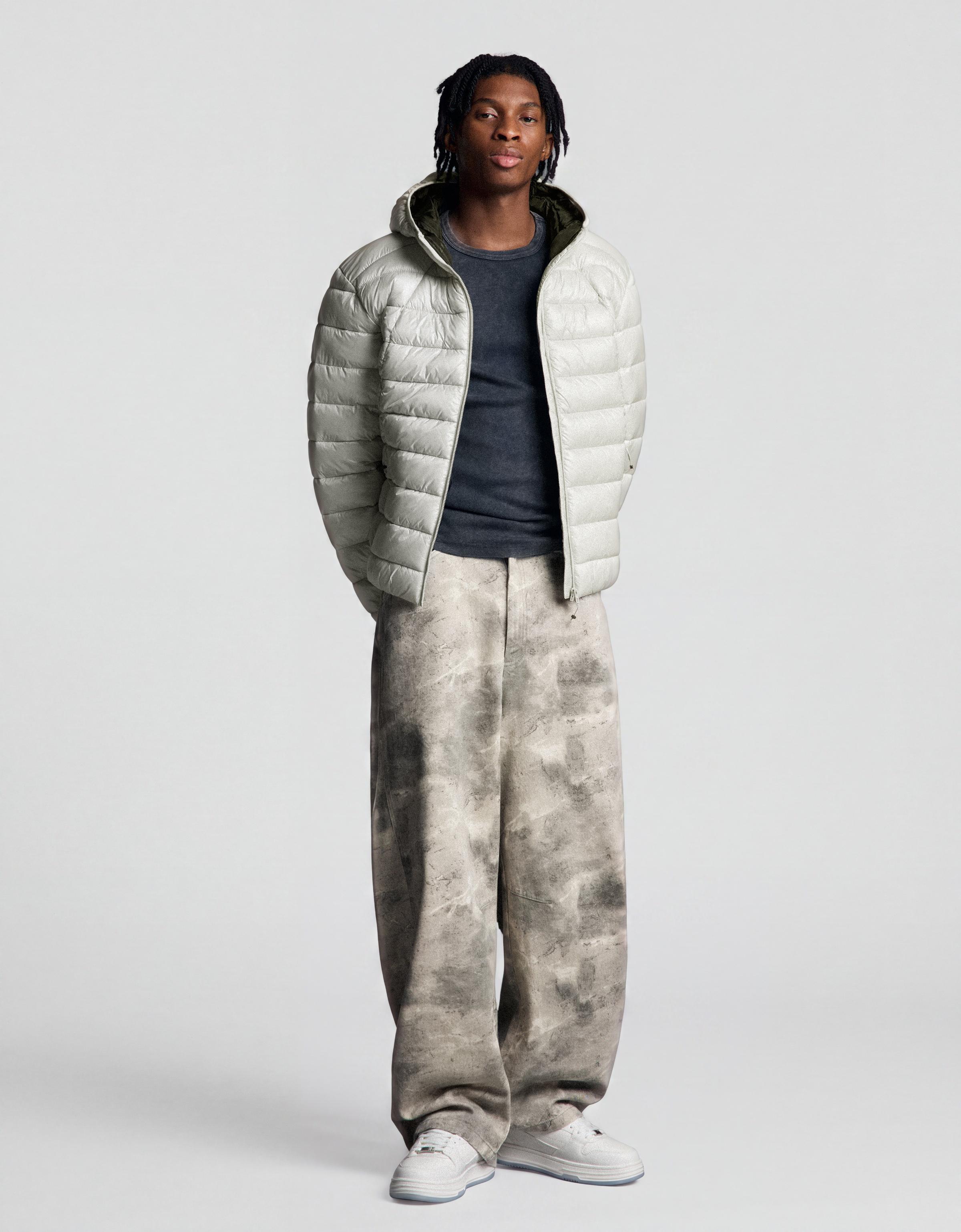 Ultralight padded jacket — Stone