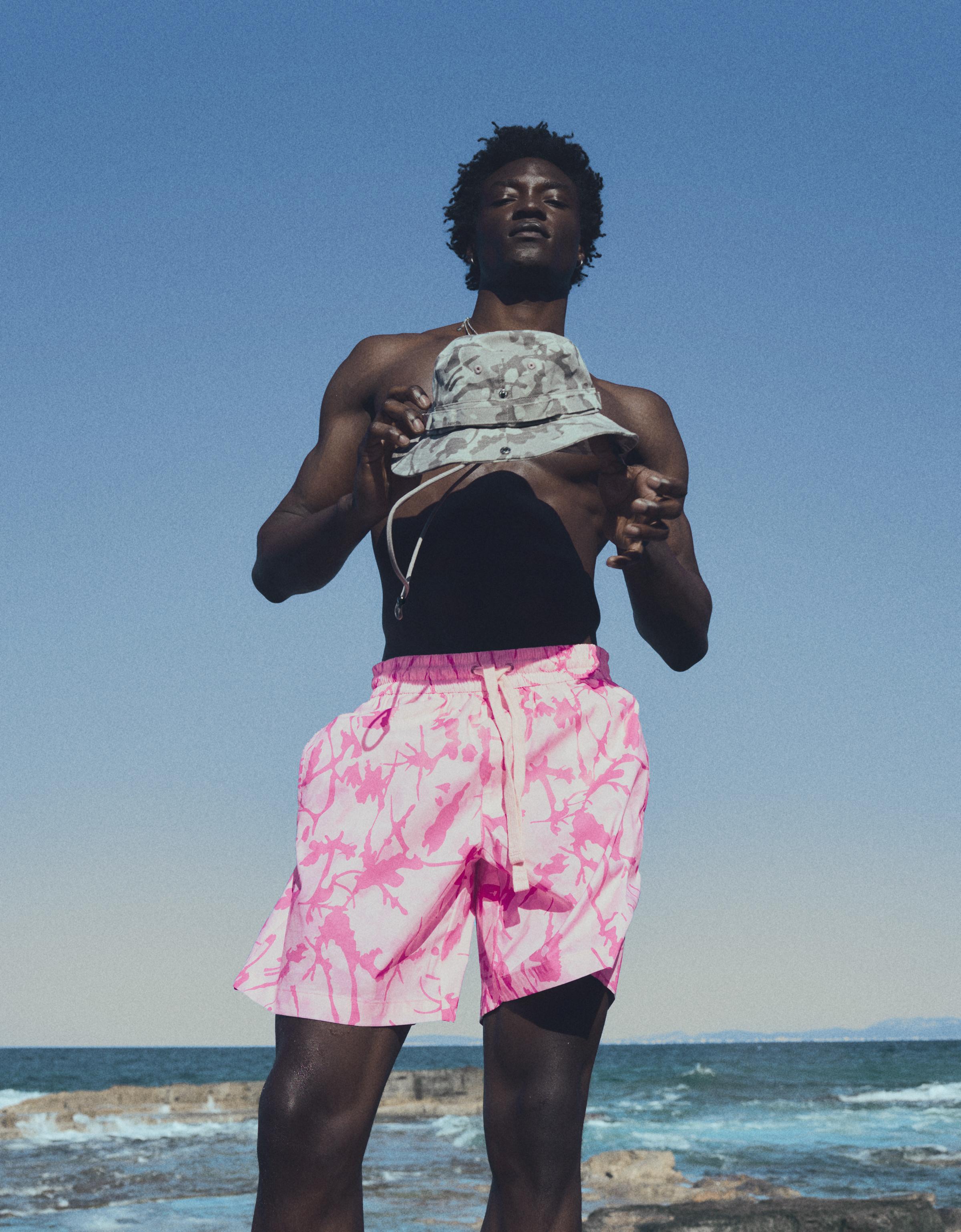Printed Swimsuit — Pink