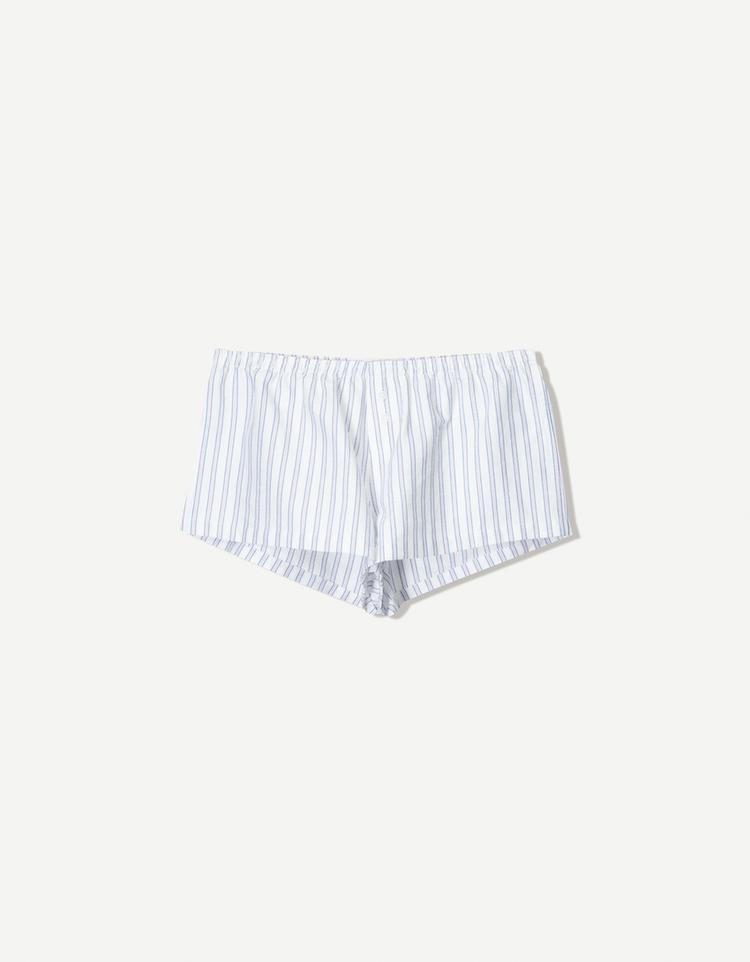 Mini shorts with buttons