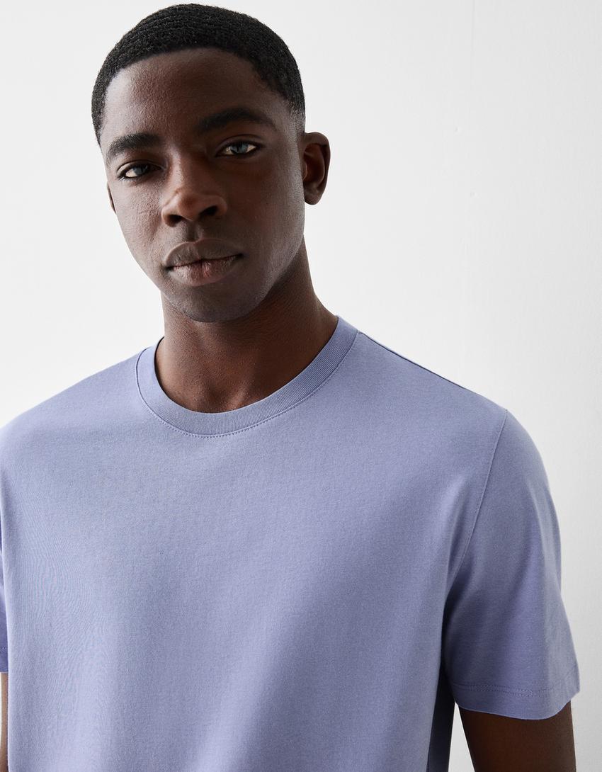 Camiseta manga corta regular fit-Morado-2