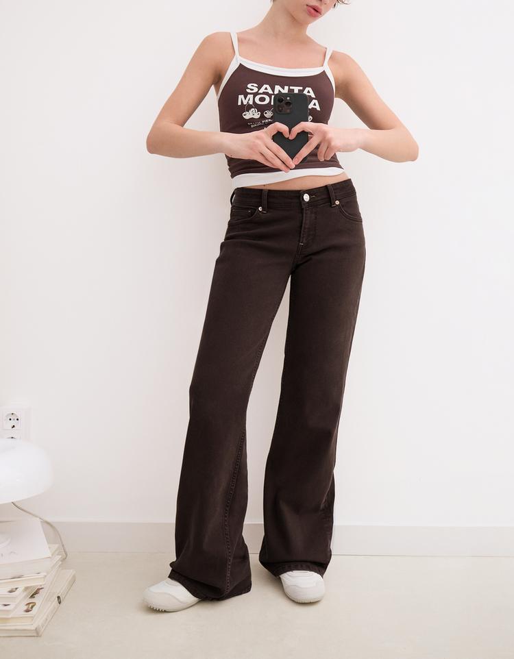 Low waist boot-cut jeans
