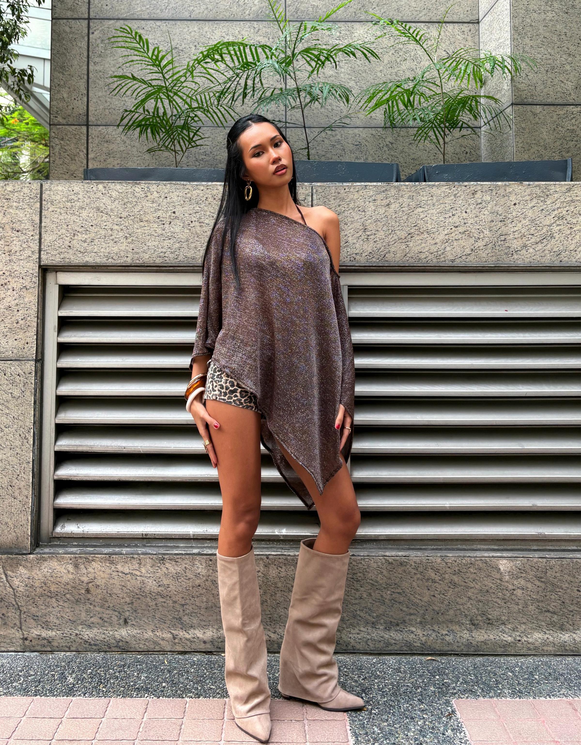 Trouser heeled boots — Tan