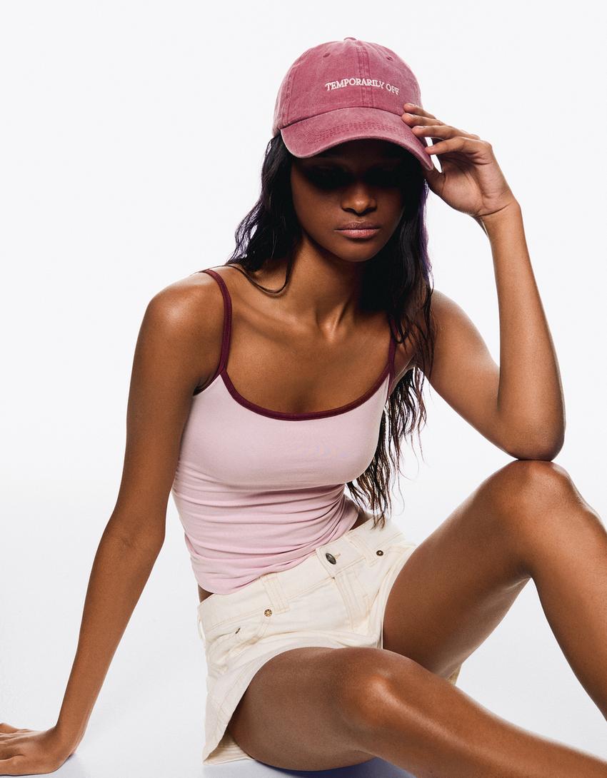 Top tirantes COMBO WINS Mujer Bershka - Main Image