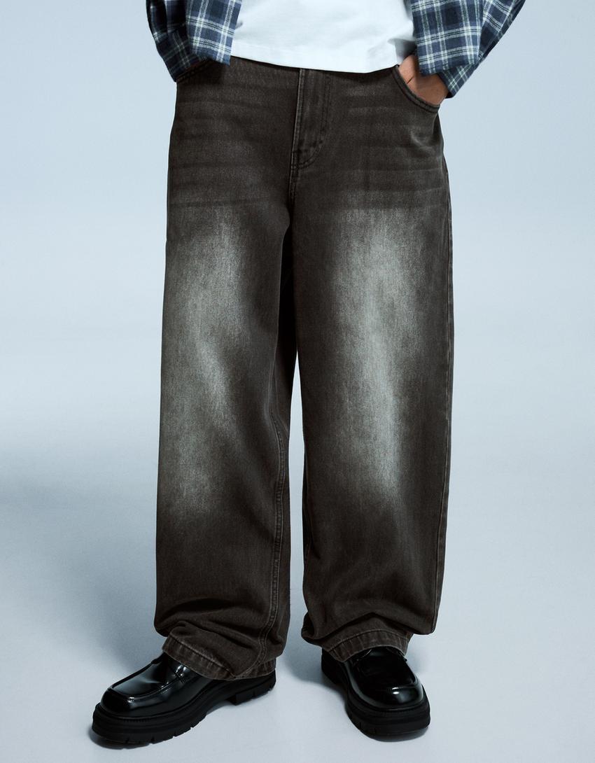 ג'ינס Super baggy-שחור