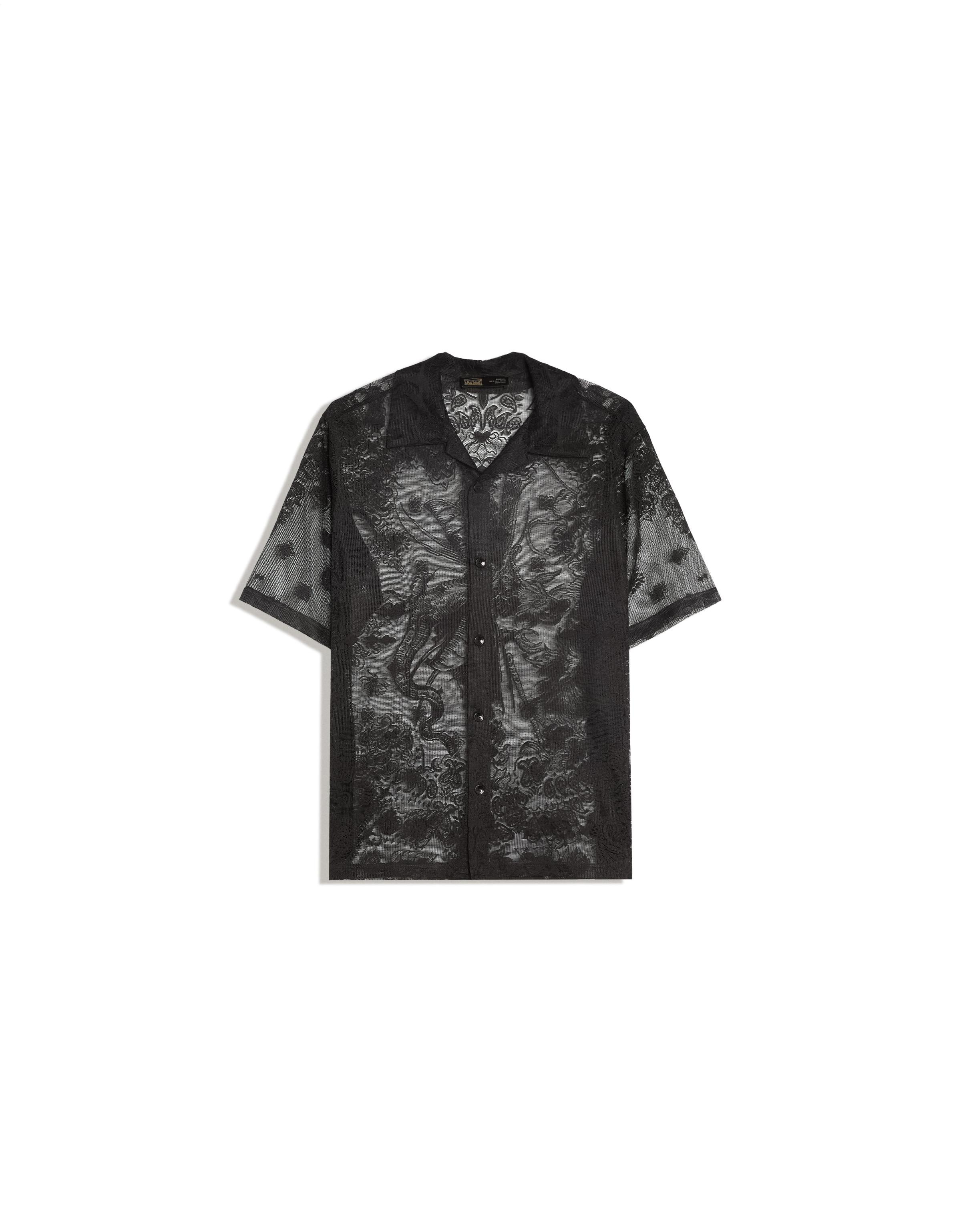 Bershka ARIES X BERSHKA dantelli kısa kollu gömlek