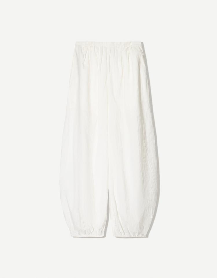 Sarouel trousers with elasticated waistband