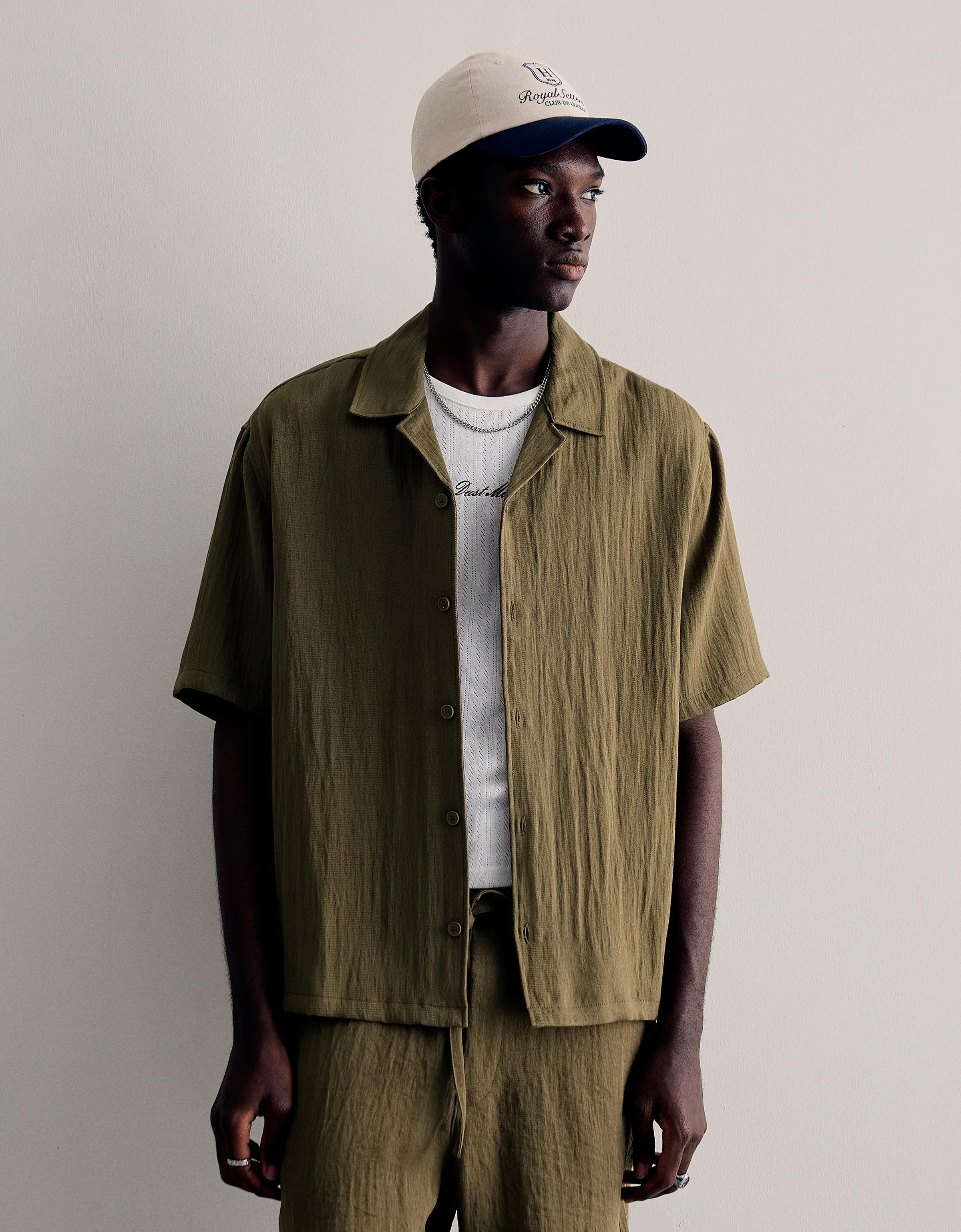 Rustic short sleeve shirt — Khaki