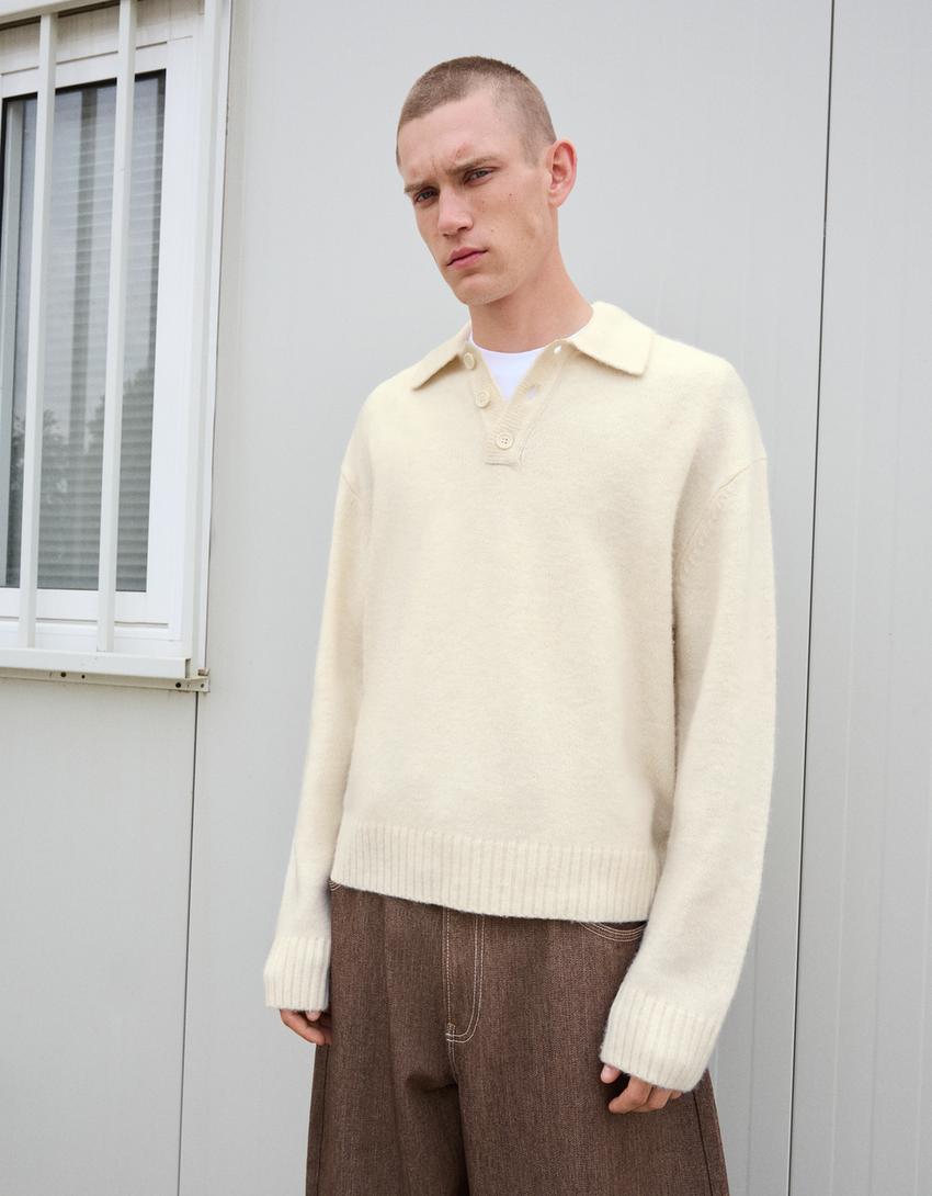 Pull col polo-Sable-0