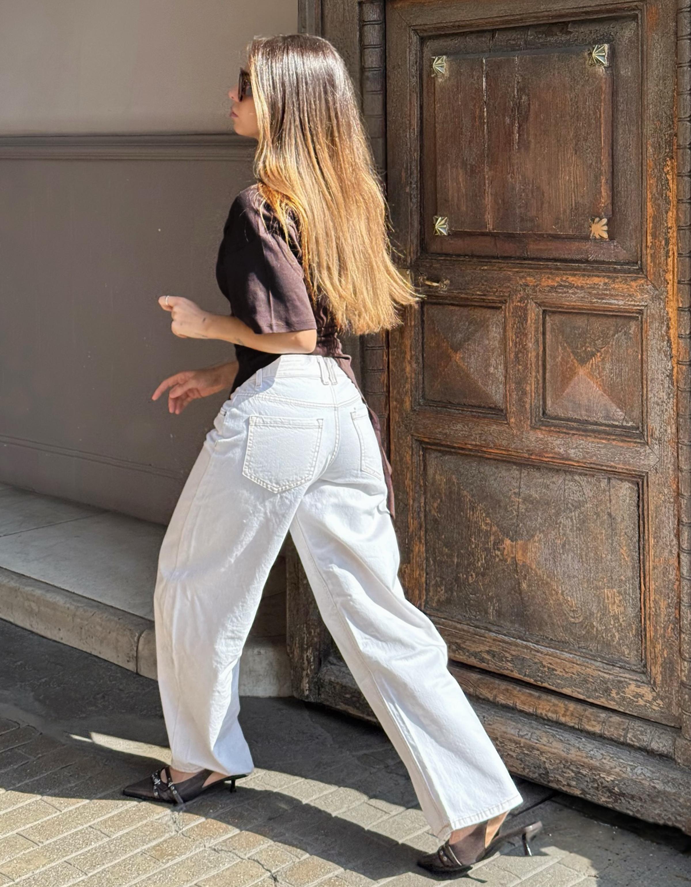 Bershka Kısa kollu büzgülü tişört görsel 3