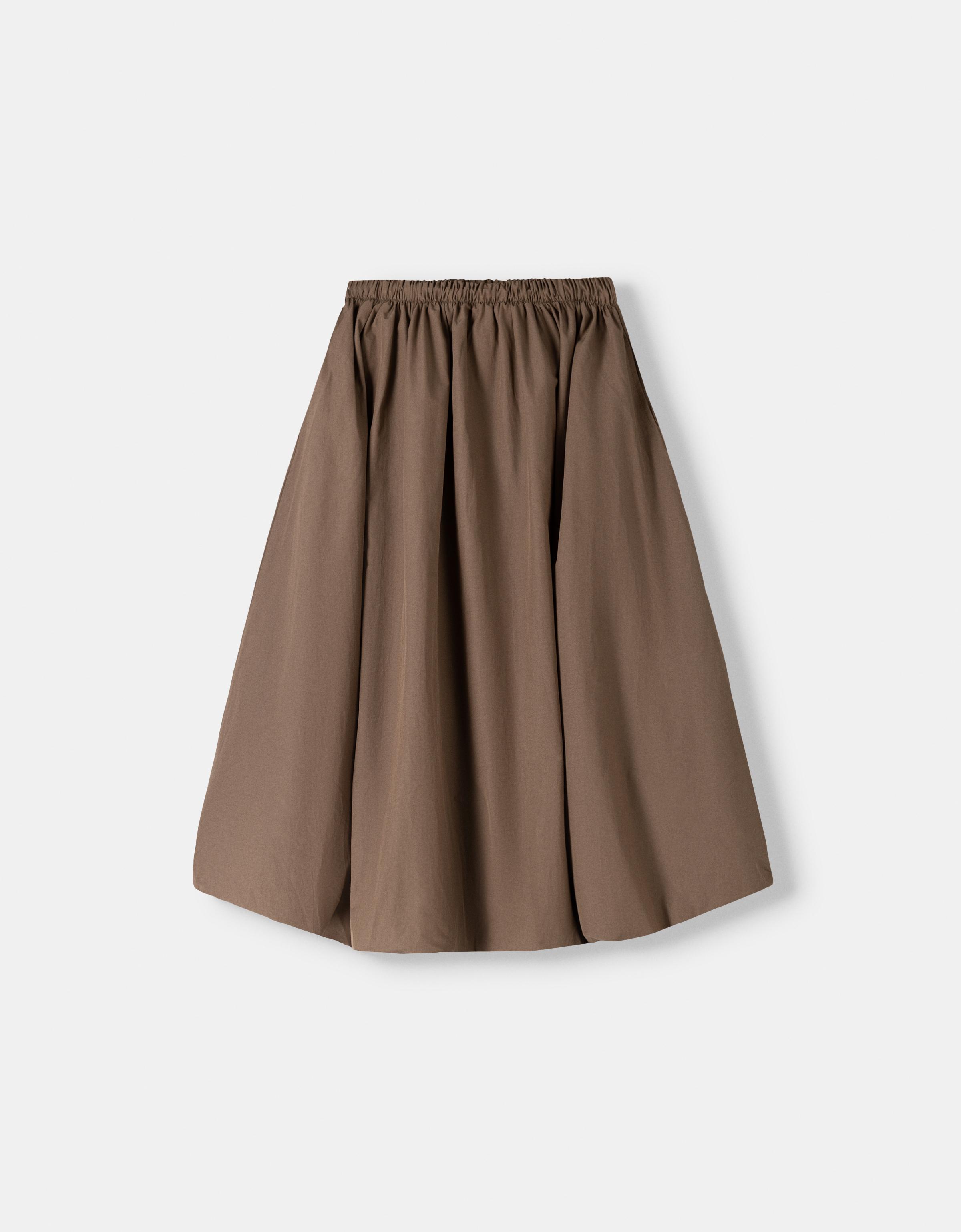 Balloon midi skirt - Women | Bershka