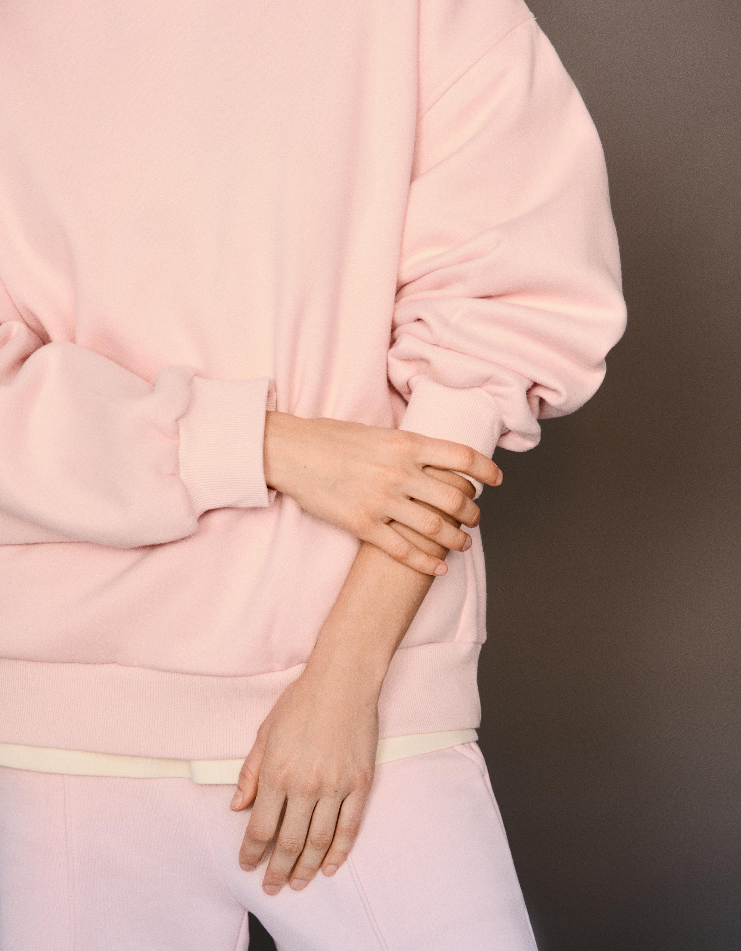 Plush sweatshirt and pants set - Women | Bershka