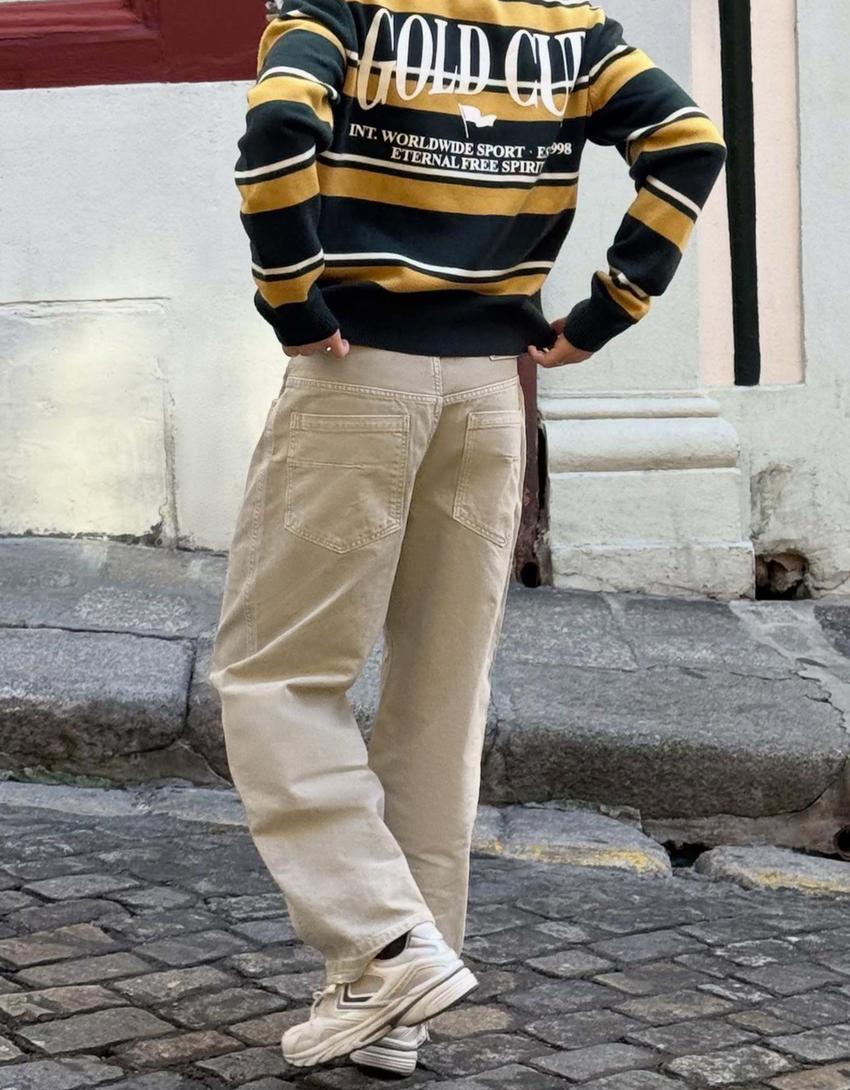 Παντελόνι super baggy-Άμμου