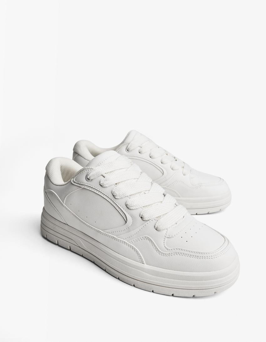 Baskets street basiques-Blanc-1