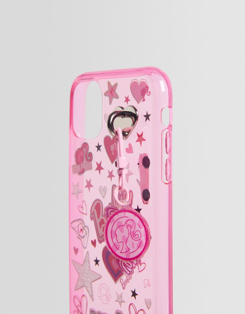 Barbie® iPhone case with charms-Pink