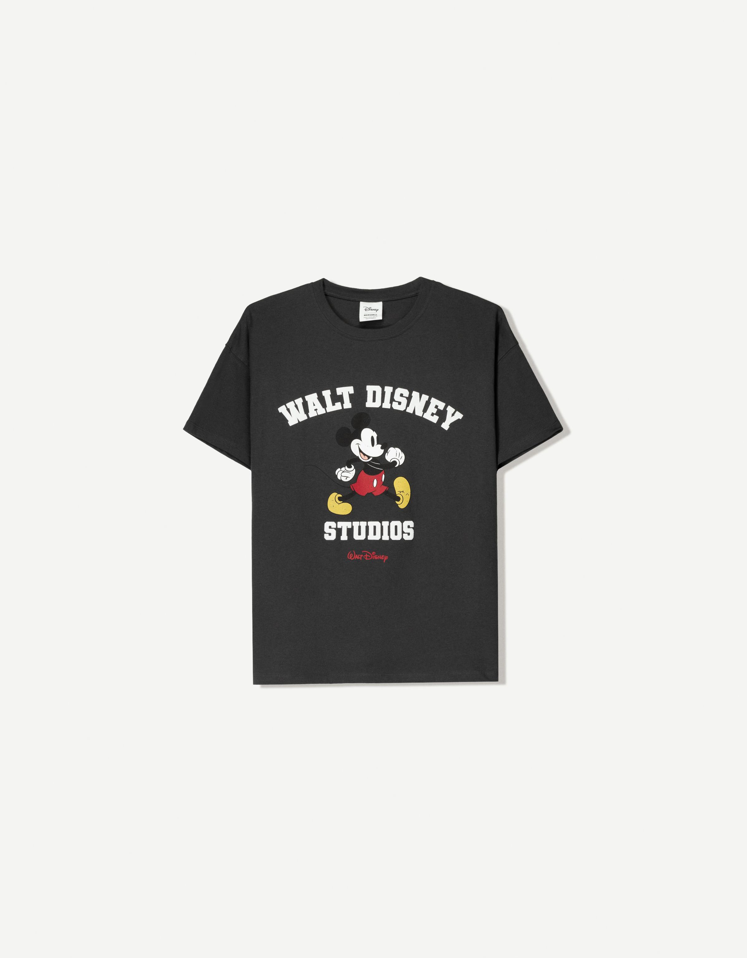 Mickey Mouse print short sleeve T-shirt - Women | Bershka