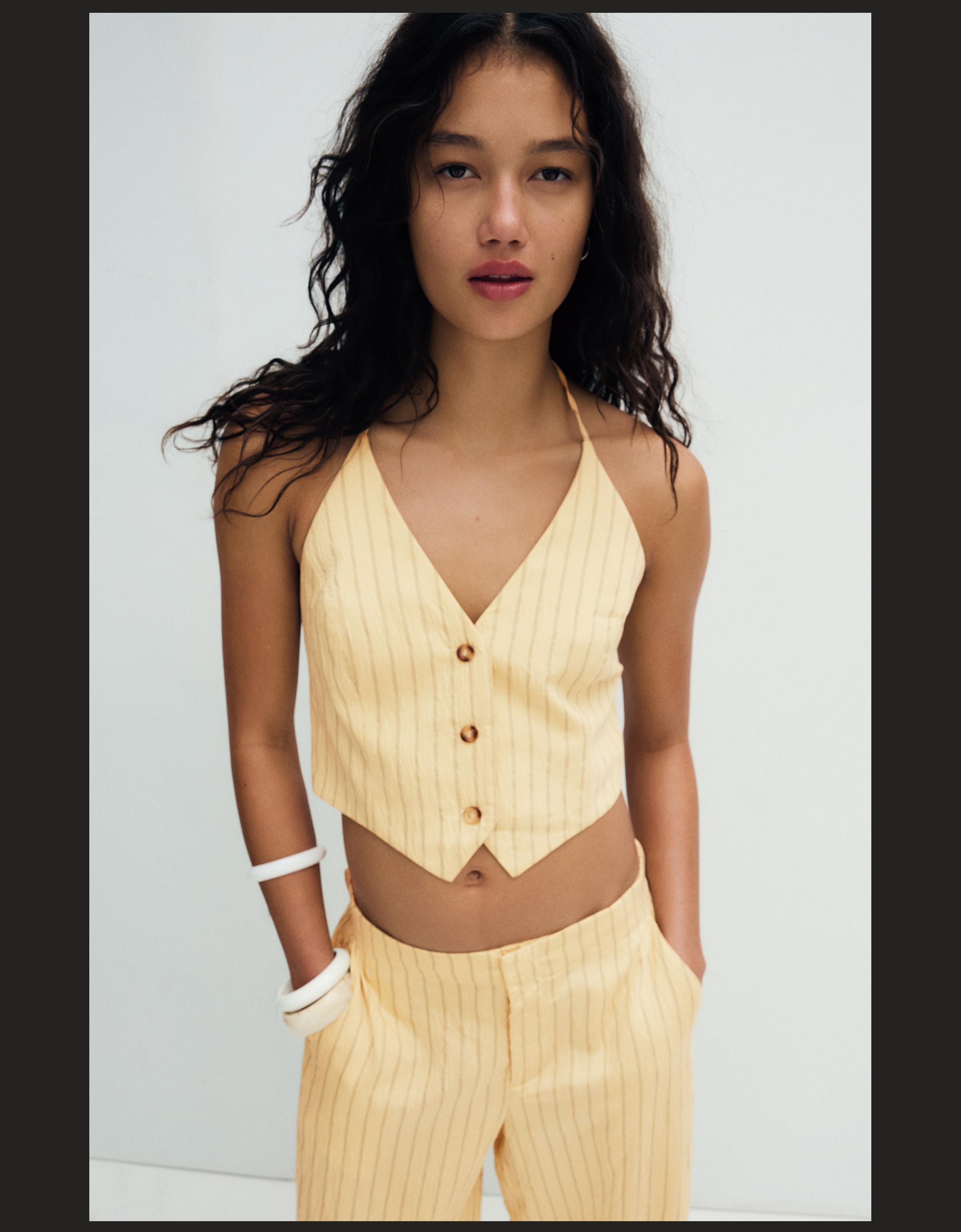 Çizgili halter yelek - Görsel 18