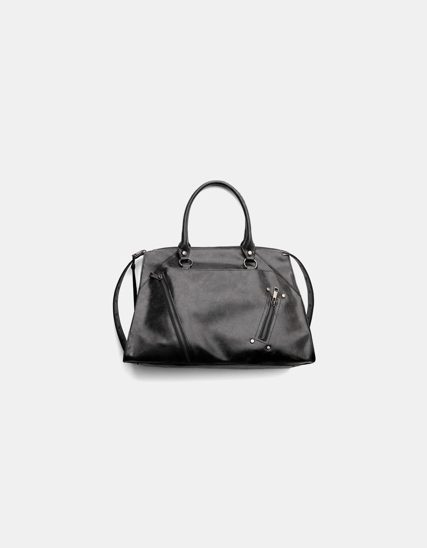 Bershka Borsa A Bauletto Donna Nero