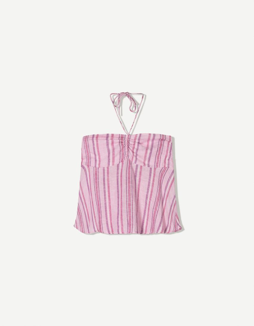Ensemble top et pantalon-Rose-5