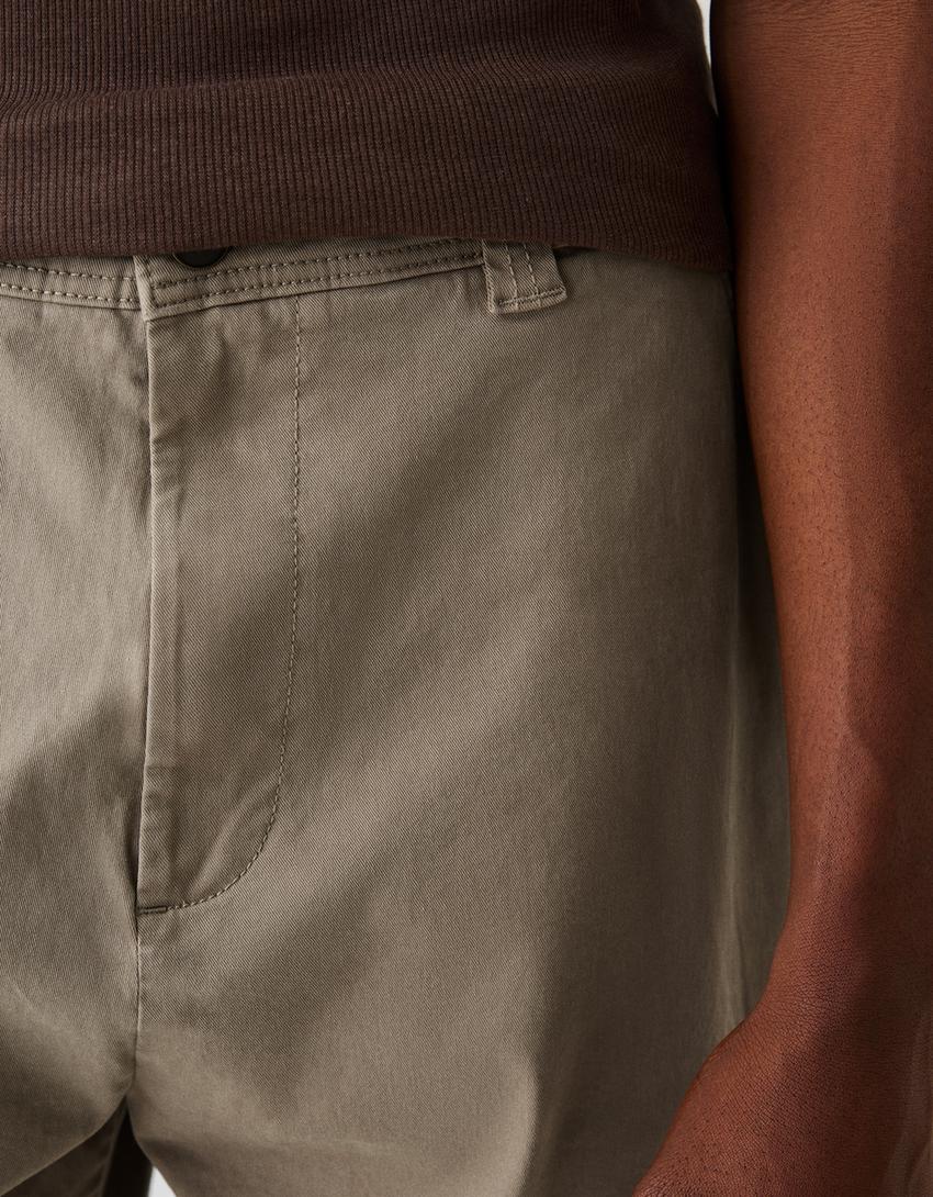 Calças skater fit mosquetão-Caramelo-5