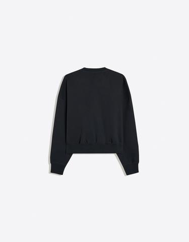 Round neck patch sweatshirt — Navy 6