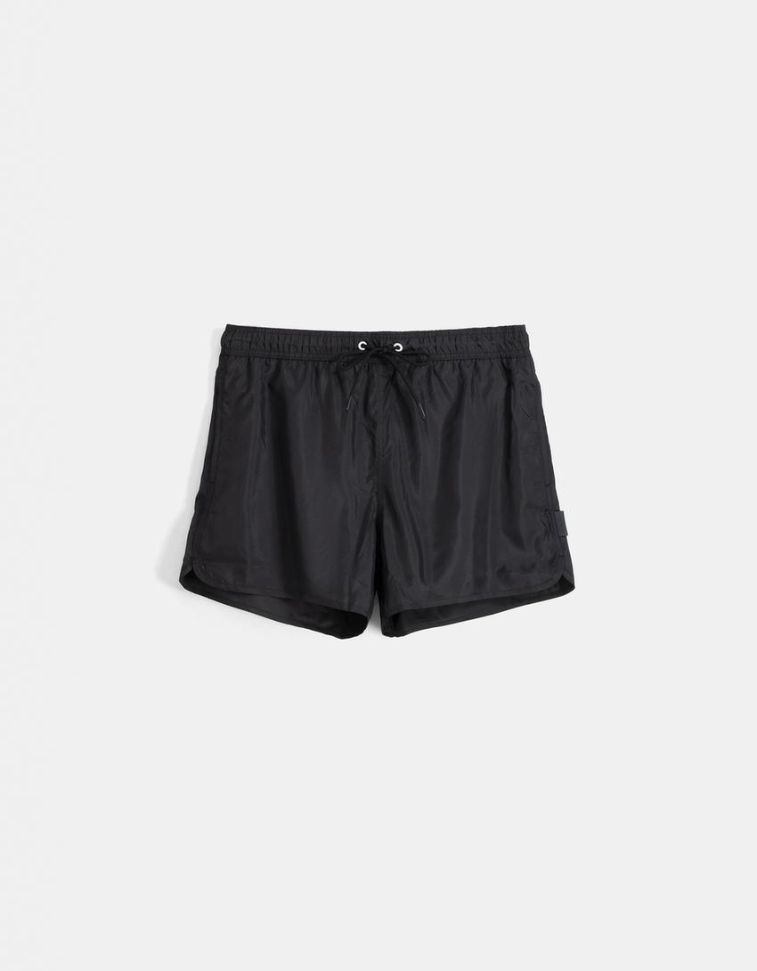 Short swimming trunks-Black-4