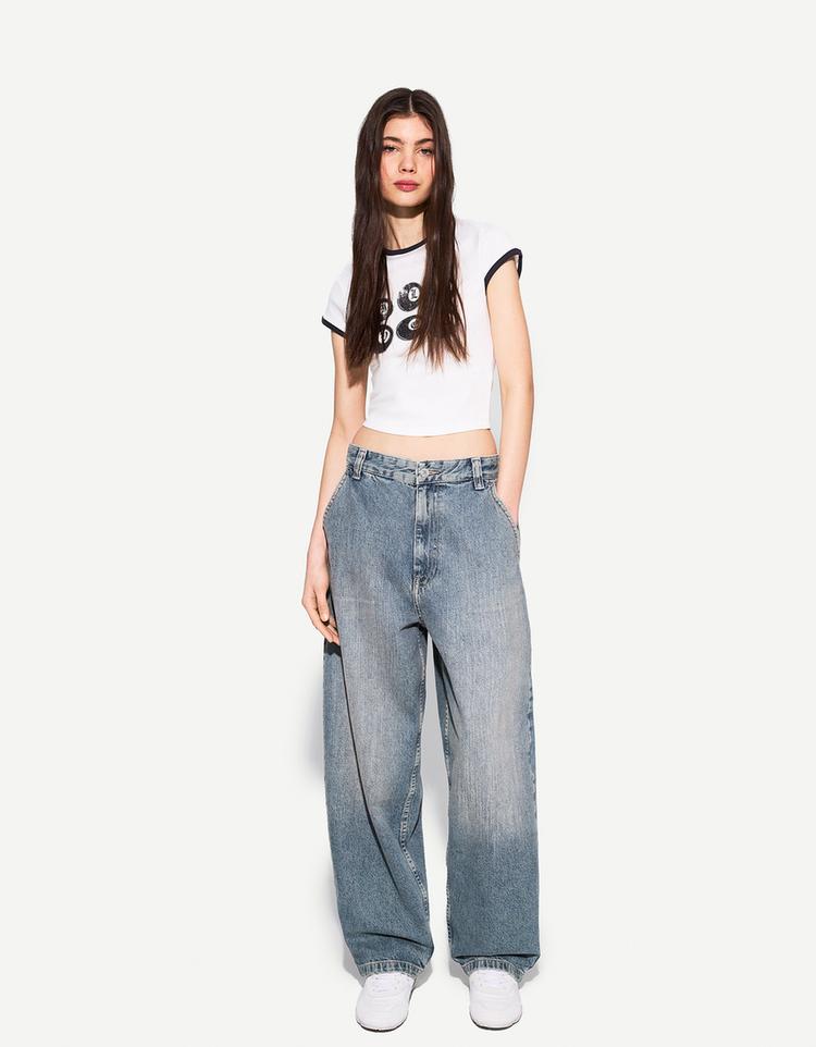 Jeansy w stylu skater