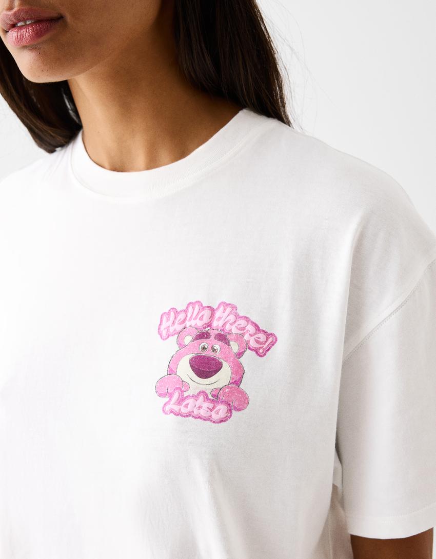 تيشرت توي ستوري بأكمام قصيرة-أبيض مطفي-7