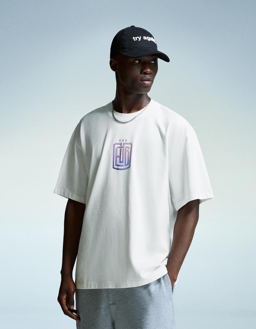 Camiseta Trueno manga corta-Blanco-0