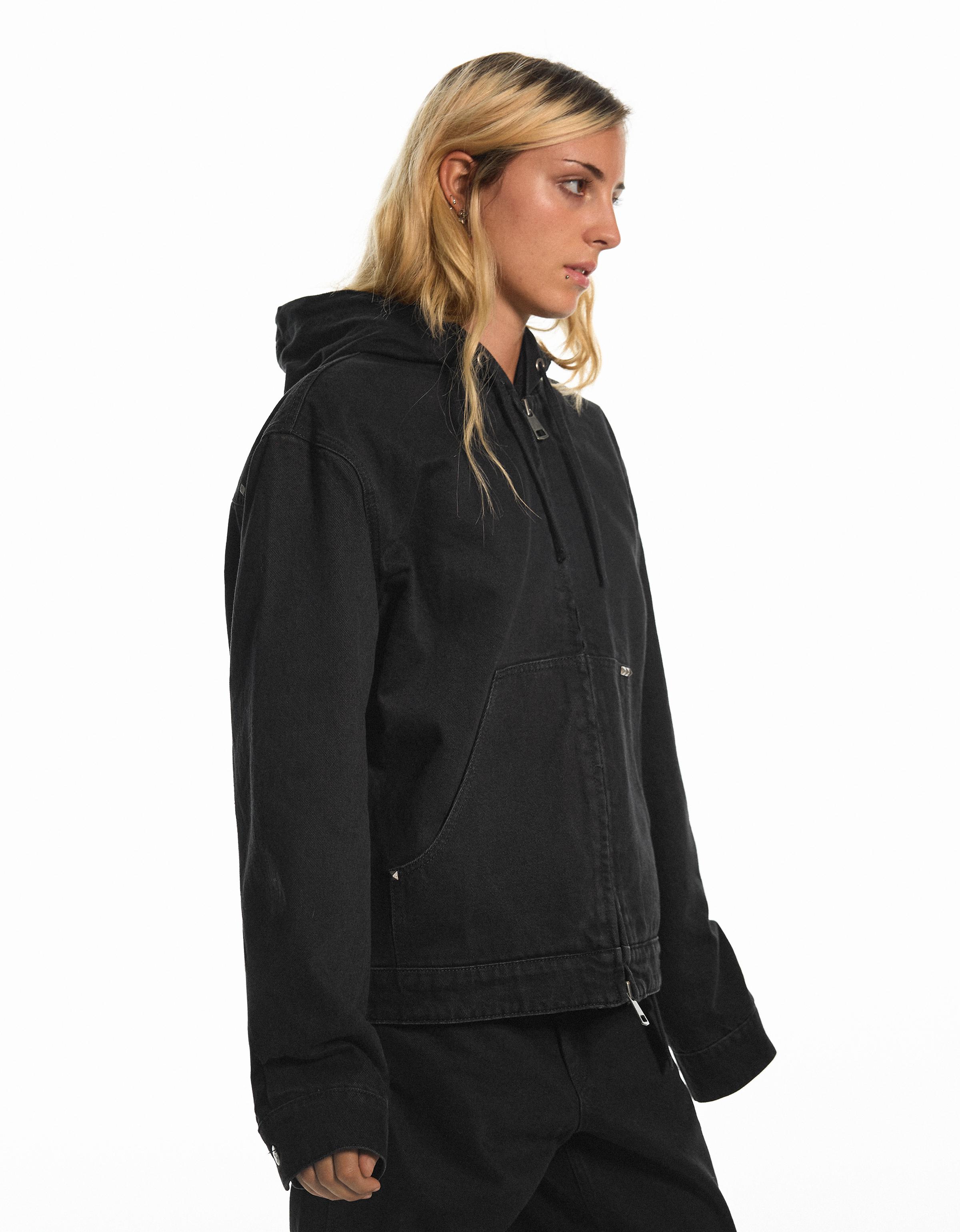 Bershka ARIES X BERSHKA kapüşonlu ceket görsel 6