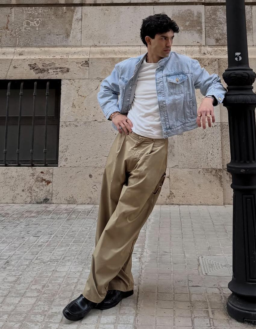 Megabarrel trousers-Sand