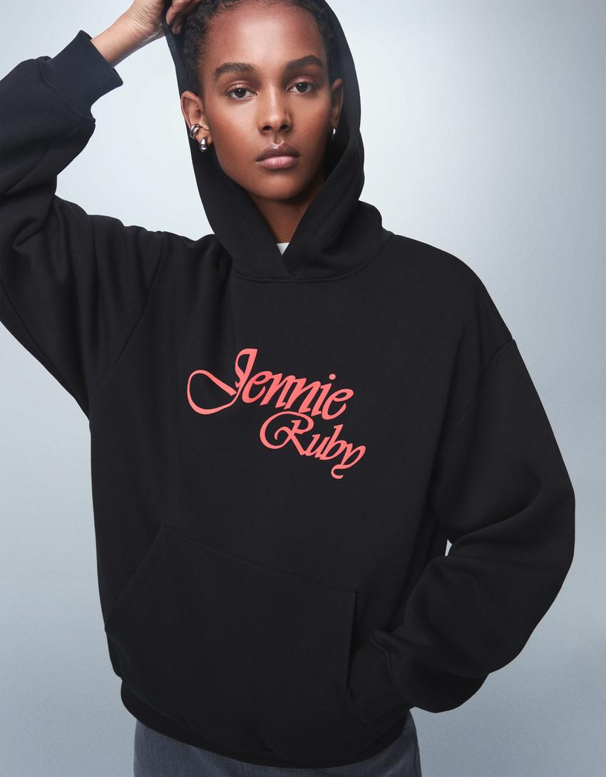 Suadoiro Jenny Ruby capucha print-Negro
