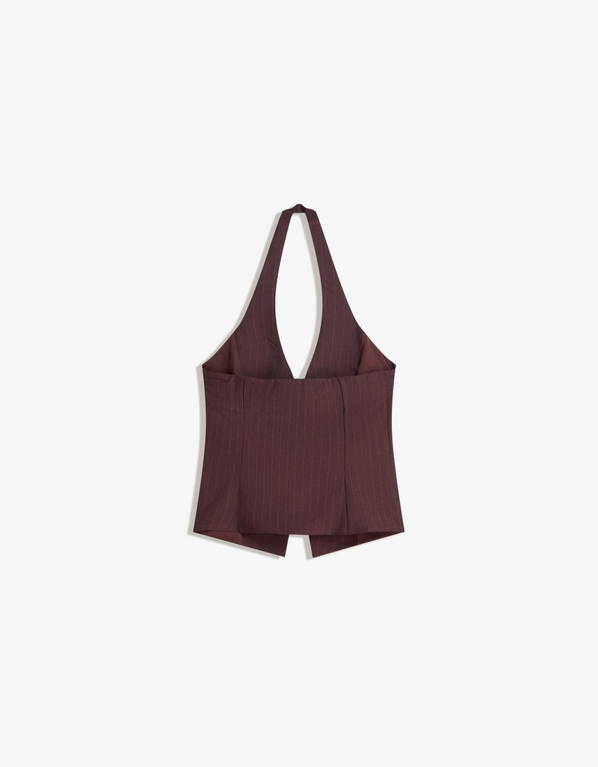 Bengaline halter top-Red-4