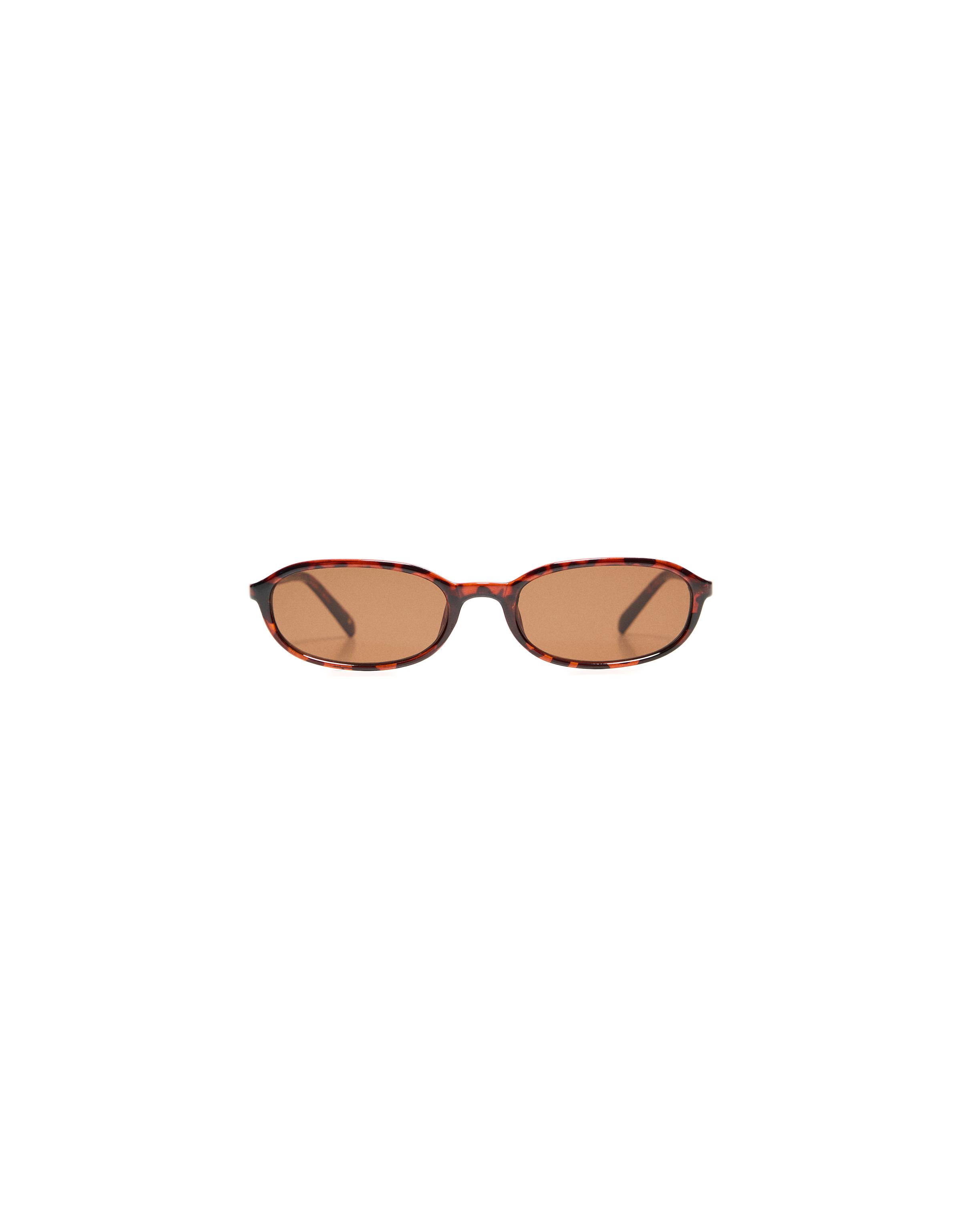 Oval sunglasses — Brown