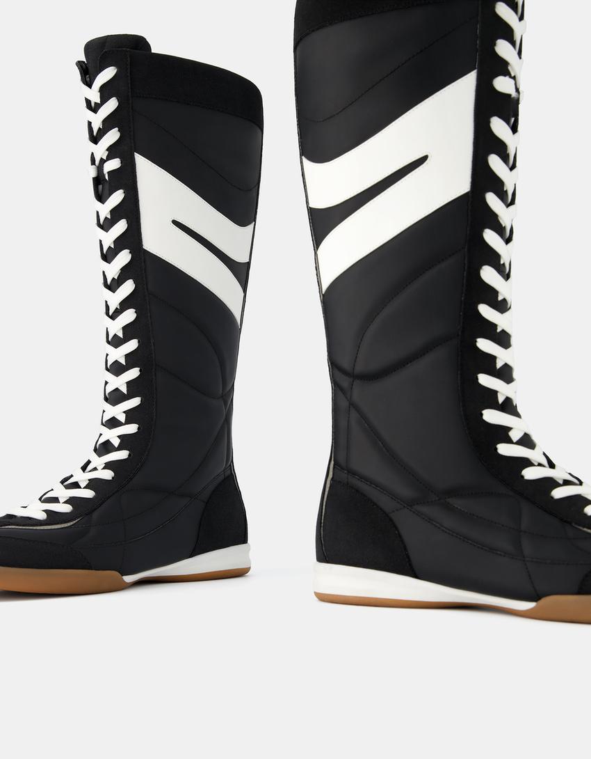 Sneakers montantes boxeuses-Noir-4