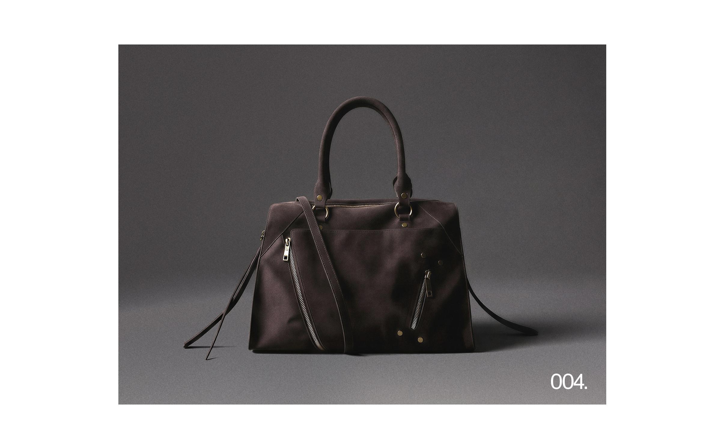 Süet efektli soft bowling çanta - Görsel 12