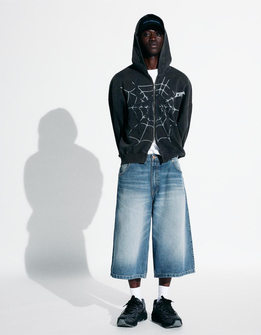 Spider-Man zip-up sweatshirt-Grey