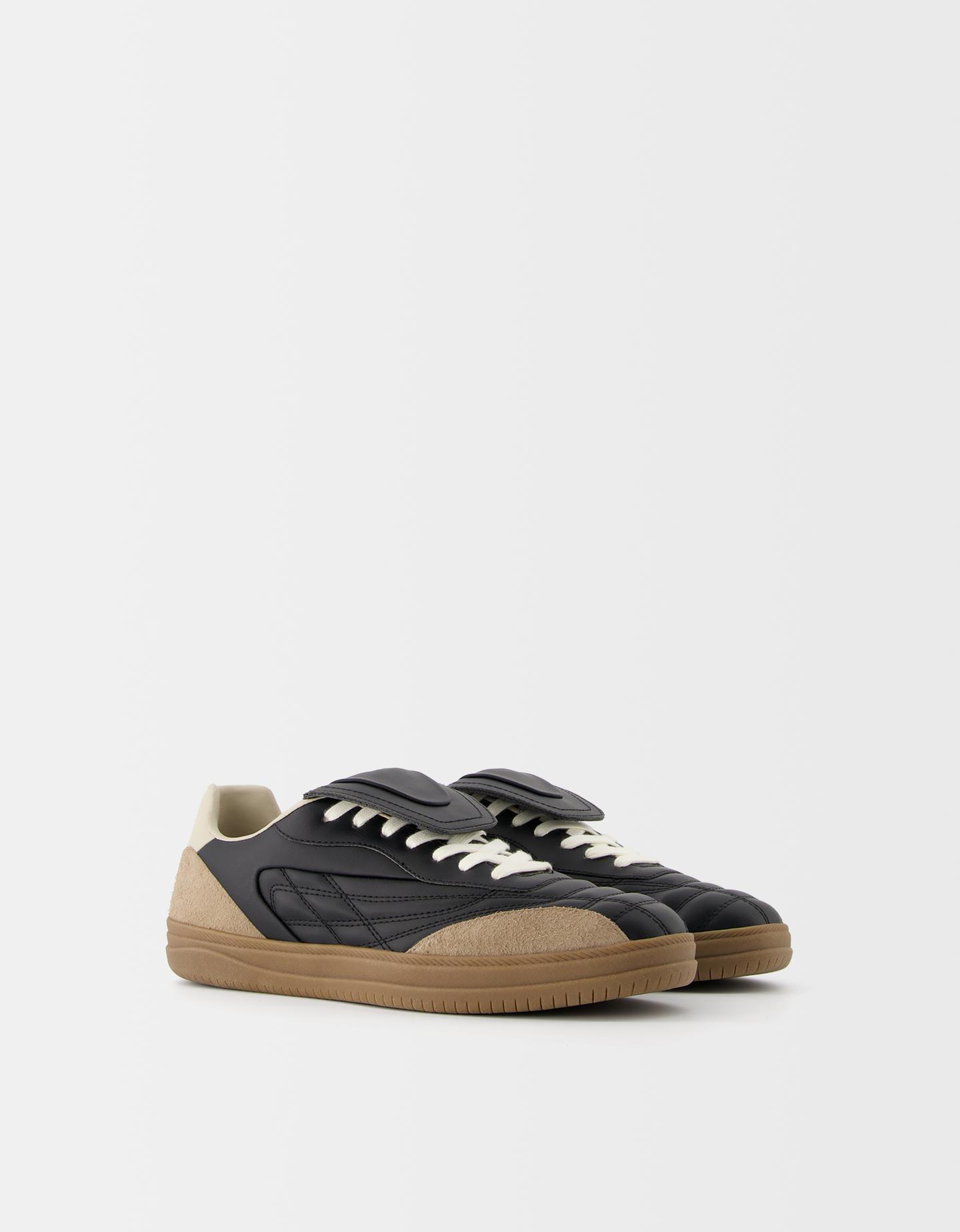 Bershka Zapatillas Retro Fútbol Con Lengüeta Hombre 43 Negro