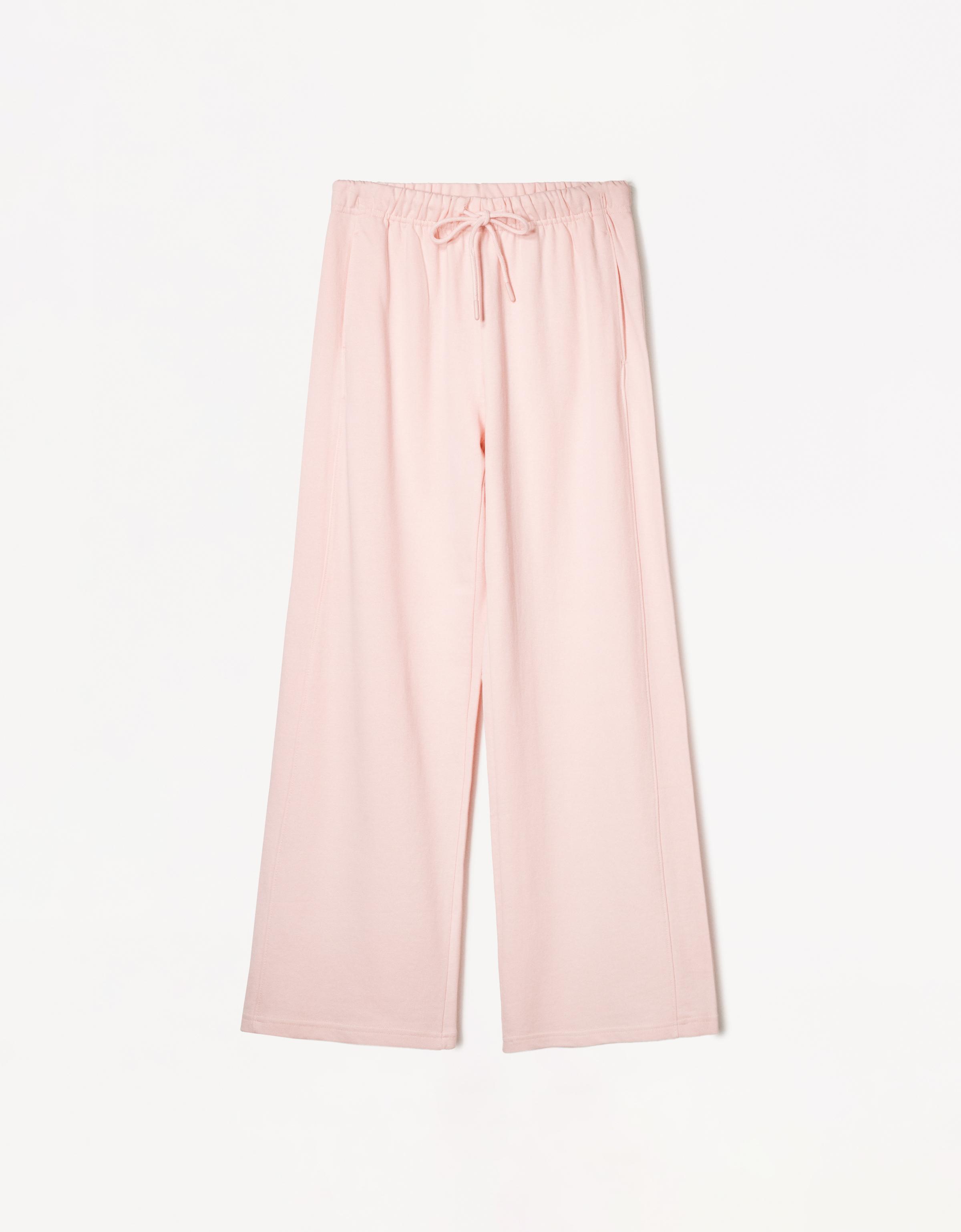 Plush pants with side seams - Women | Bershka Plush pants with side seams - Women | Bershka