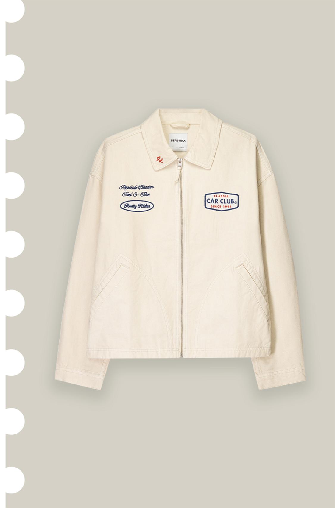 Jacket with patches