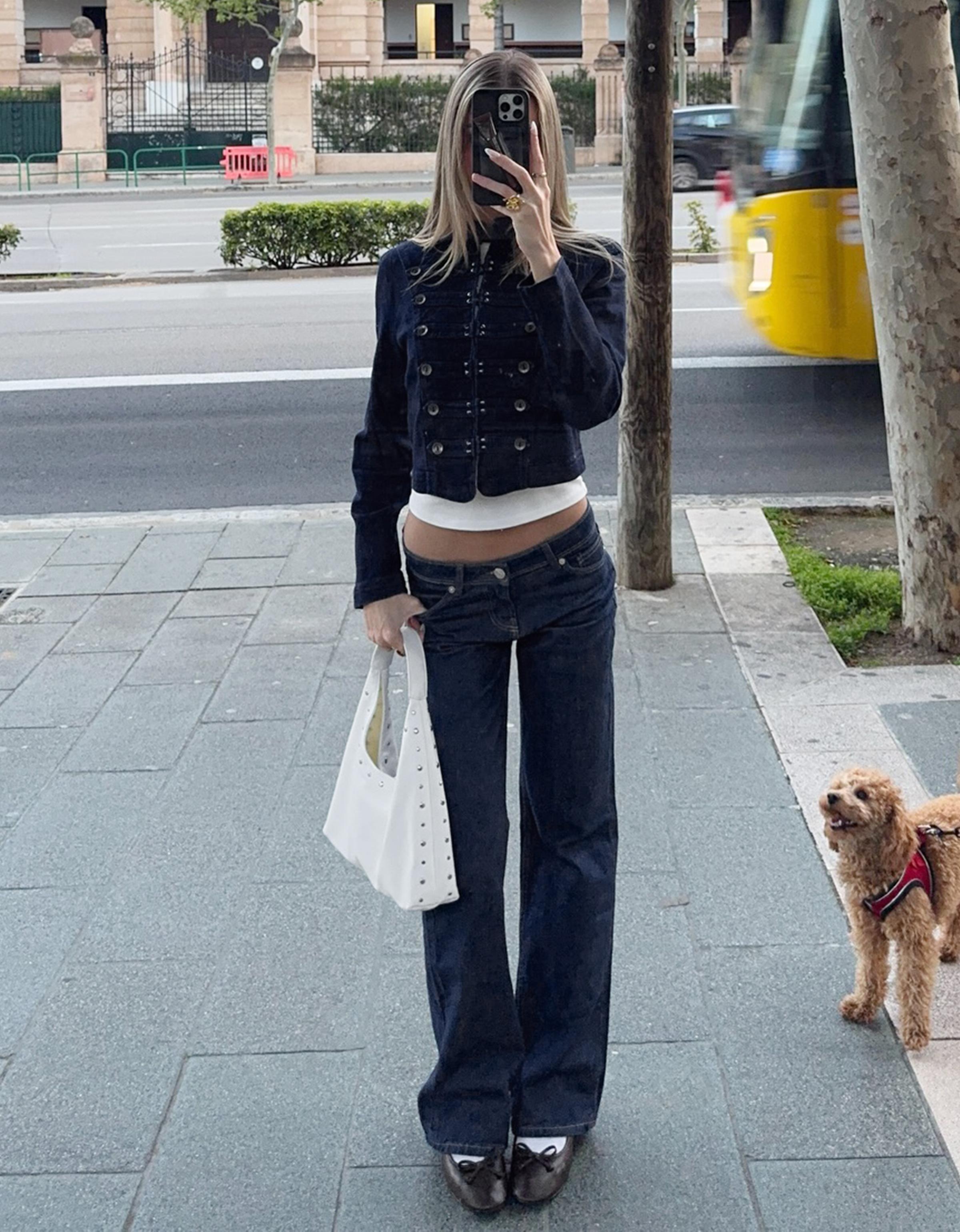 Düşük bel bootcut jean - Görsel 125