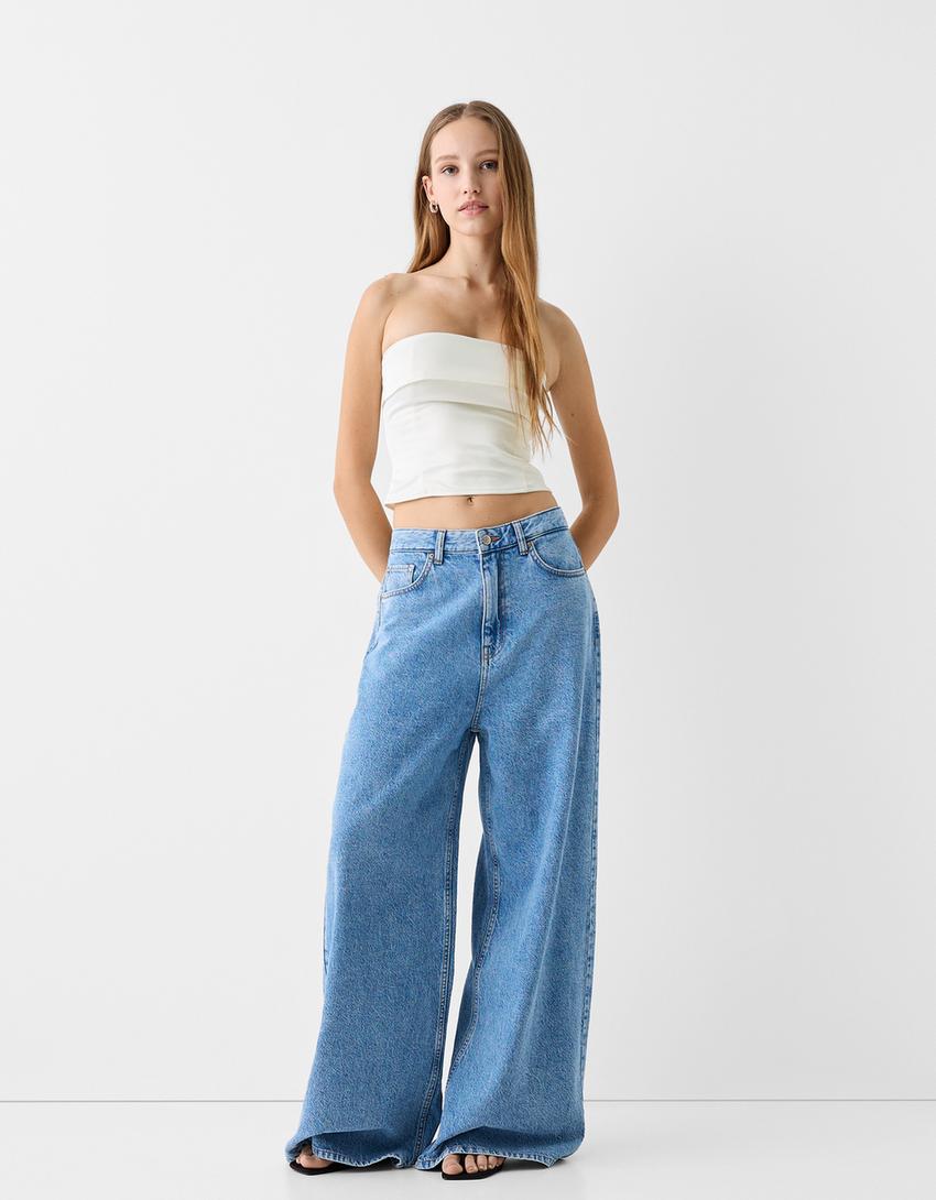 توب ساتان بحافة-كريمي-3