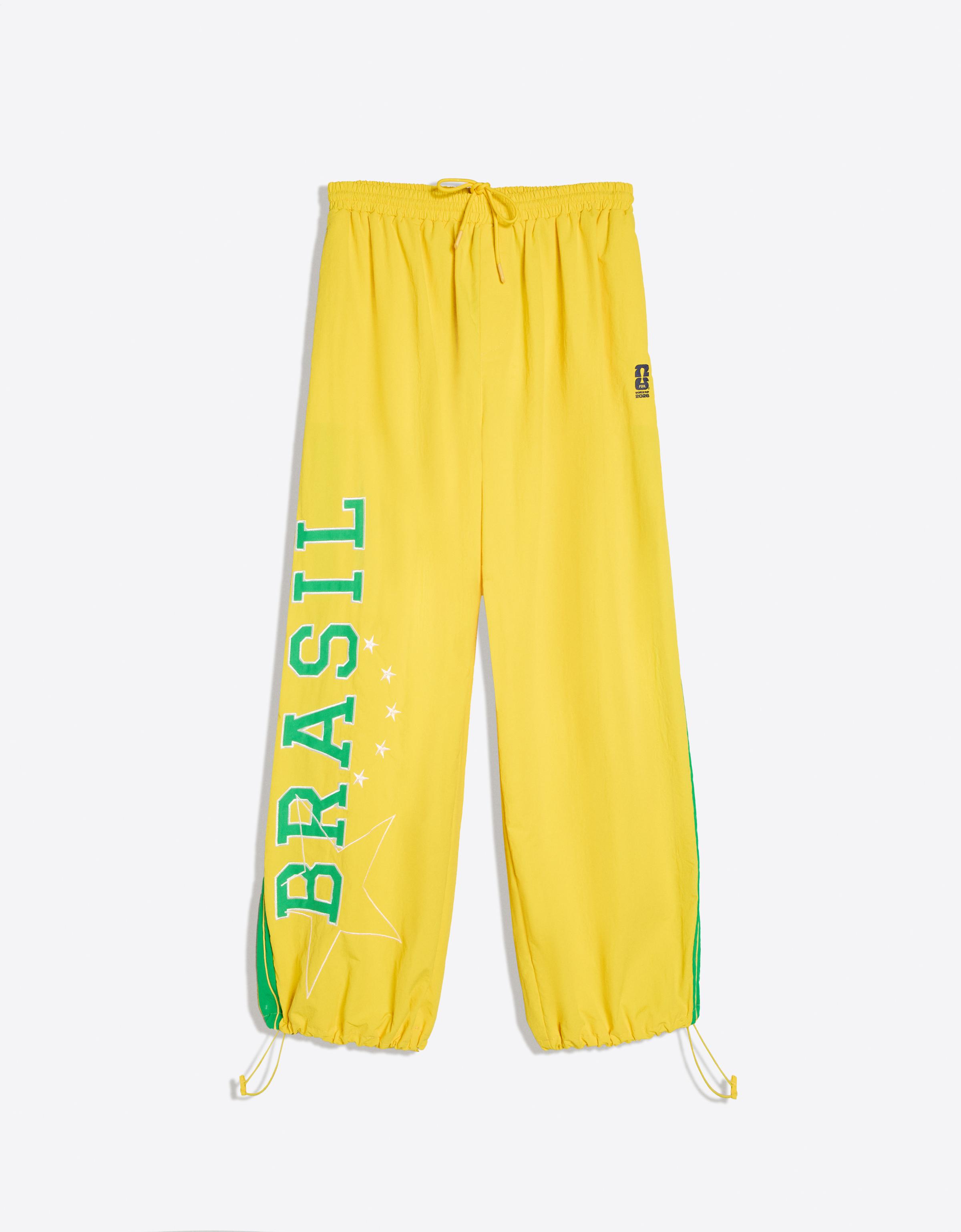 France FIFA WORLD CUP™ technical parachute trousers — Yellow