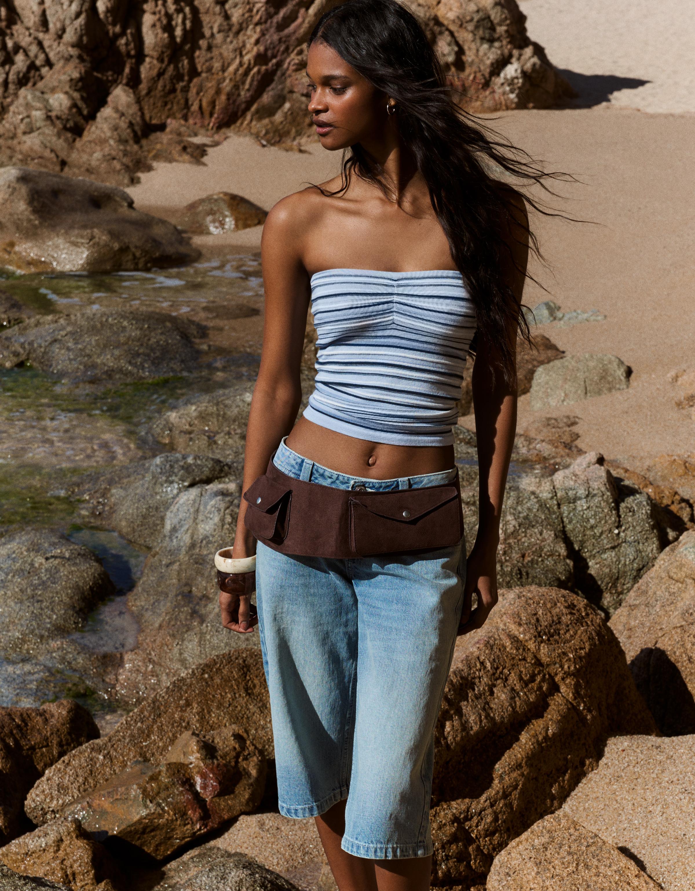 Çizgili bandeau top - Görsel 45