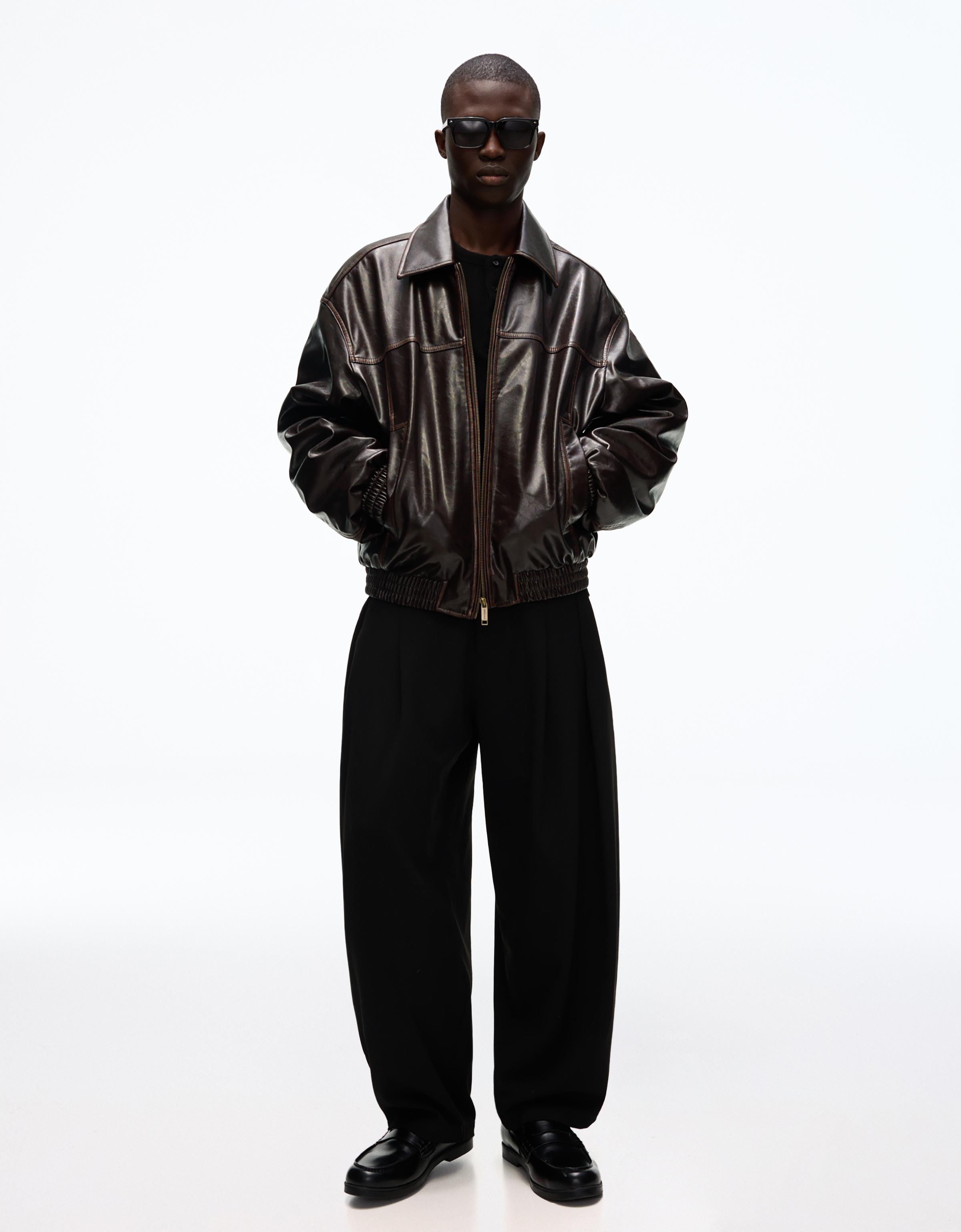 Suni deri ceket - Görsel 29